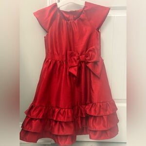 Gymboree Red Formal Kids Dress with Ruffles